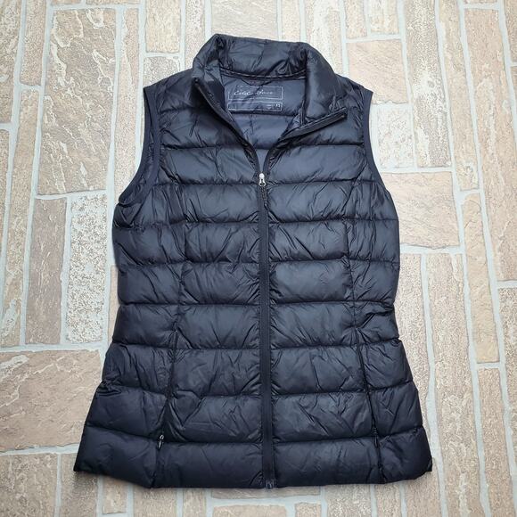 Eddie Bauer Jackets & Blazers - Eddie Bauer EB650 Down Puffer Vest Womens XS Black Quilted‎ Full Zip Lightweight